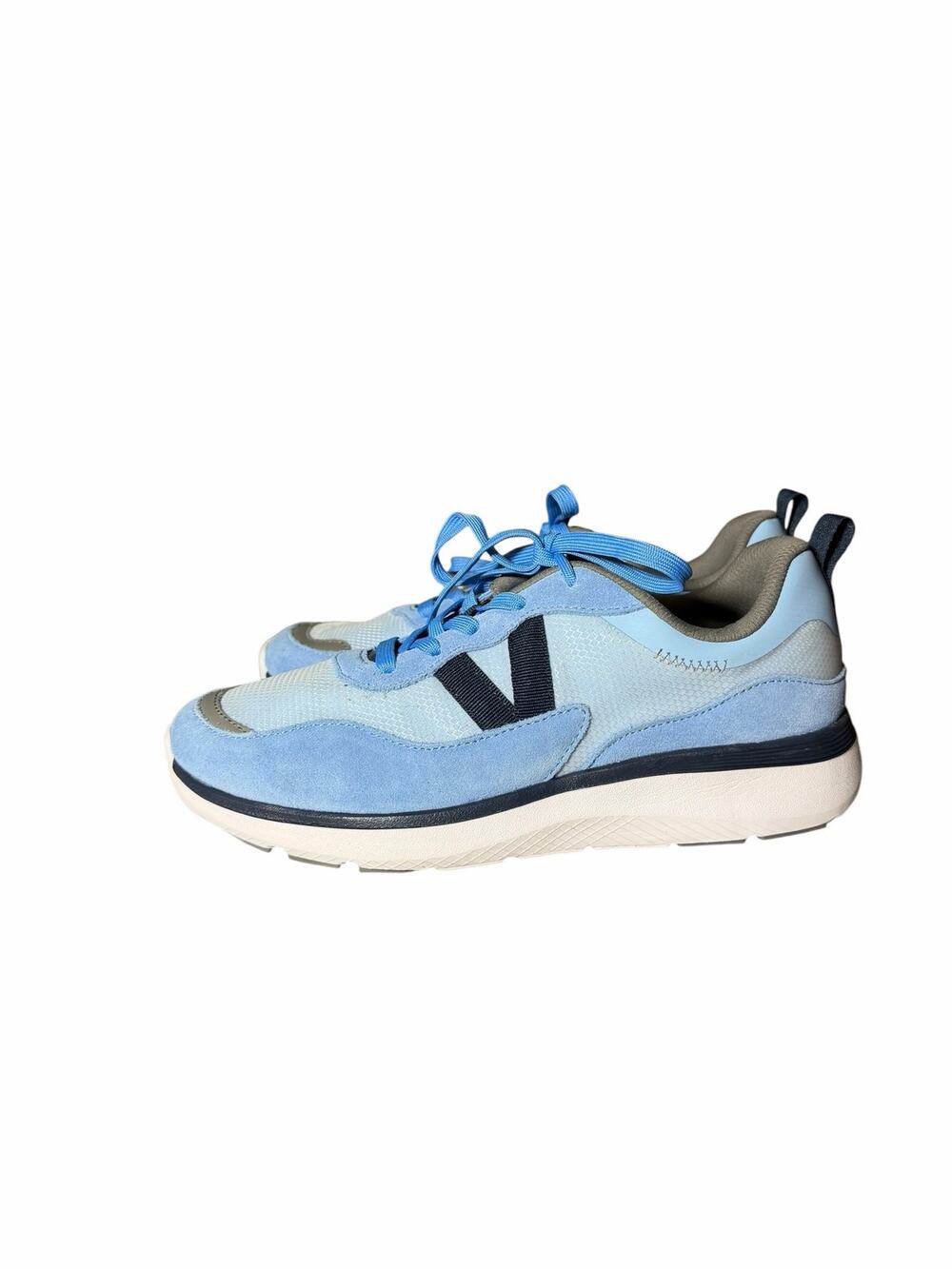 Vionic Ayse light blue lace up sneaker arch support. READ DESCRIPTION